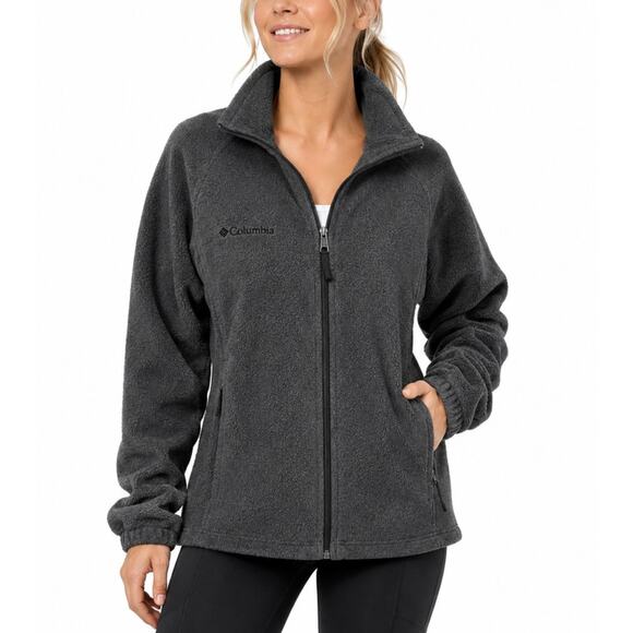 Columbia Jackets & Blazers - Columbia Full Zip Fleece Jacket Charcoal Gray Size XL